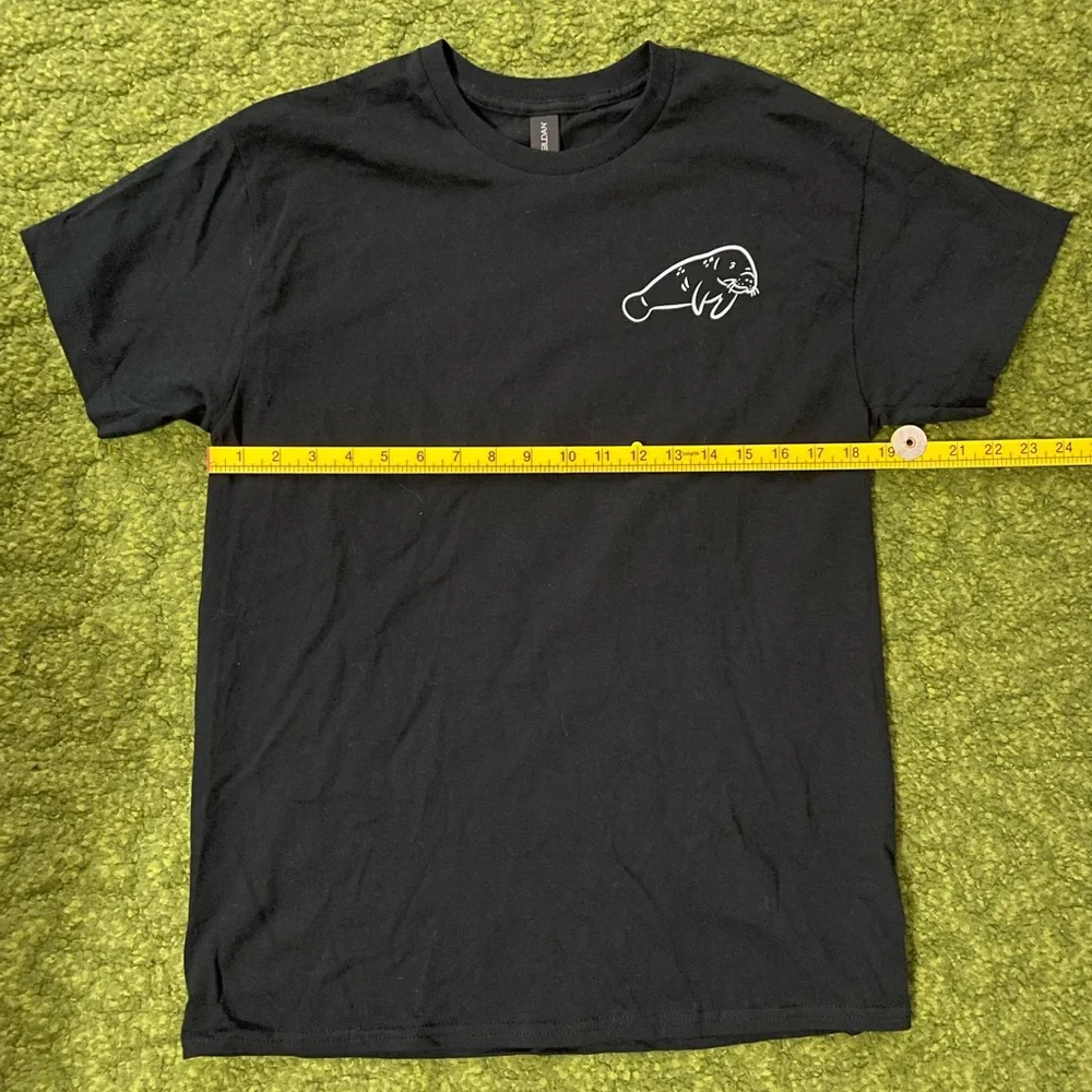 Mote Marine Aquarium Black Tee with Manatee Graphic - Picture 6 of 7